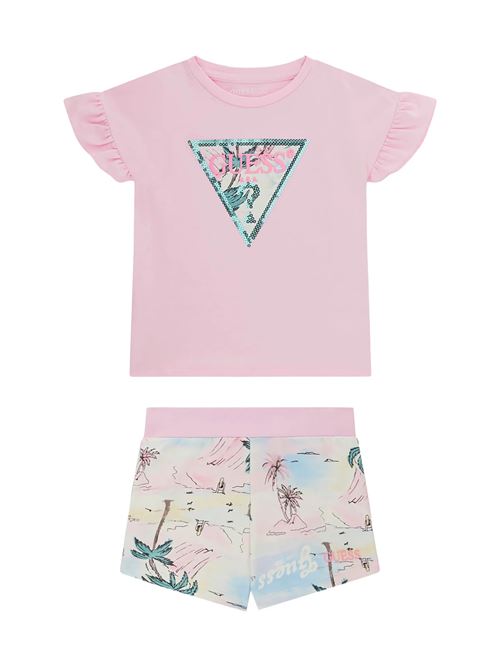 set ss t-shirt+active short GUESS | K6GG02 K6YW4G67D